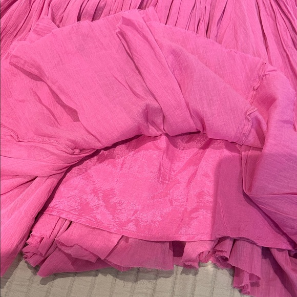 Free People One Pink Mini Dress Adjustable Straps Medium - Picture 5 of 9